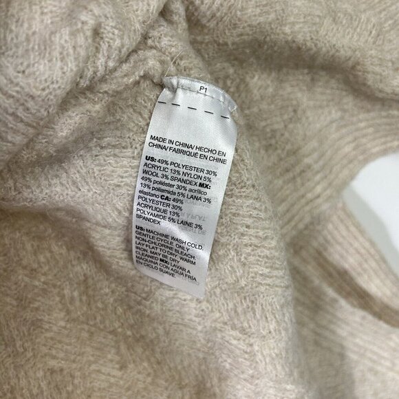 Chicos Tunic Sweater Womens Size 3 US 16 XL Beige Oatmeal Soft Knit - Picture 4 of 9